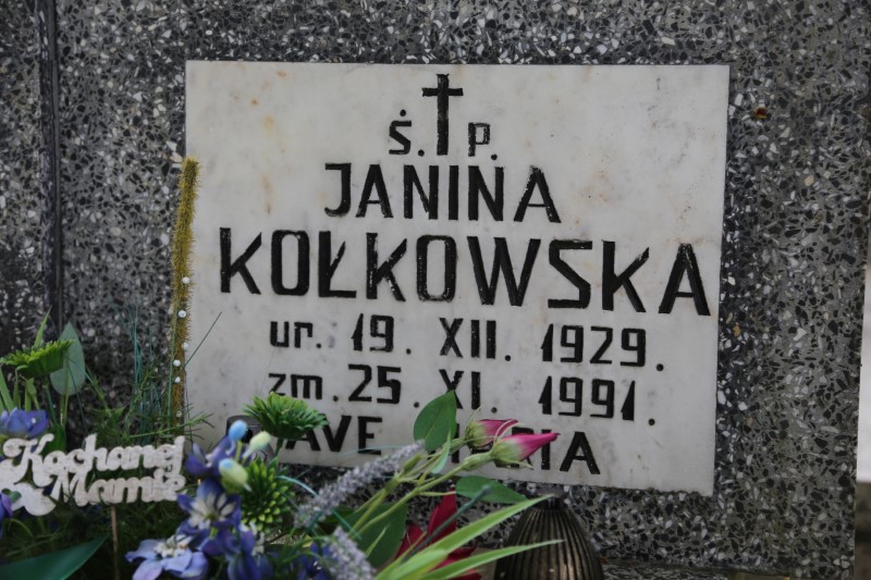 Janina Kołkowska 1929 Stegna - Grobonet - Wyszukiwarka osób pochowanych