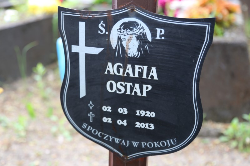 Agafia Ostap 1920 Stegna - Grobonet - Wyszukiwarka osób pochowanych