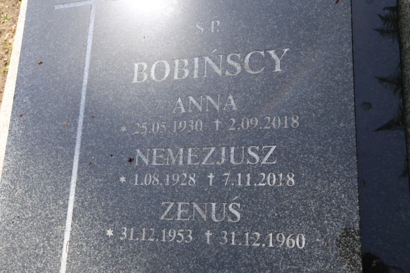 Anna Bobińska 1930 Stegna - Grobonet - Wyszukiwarka osób pochowanych