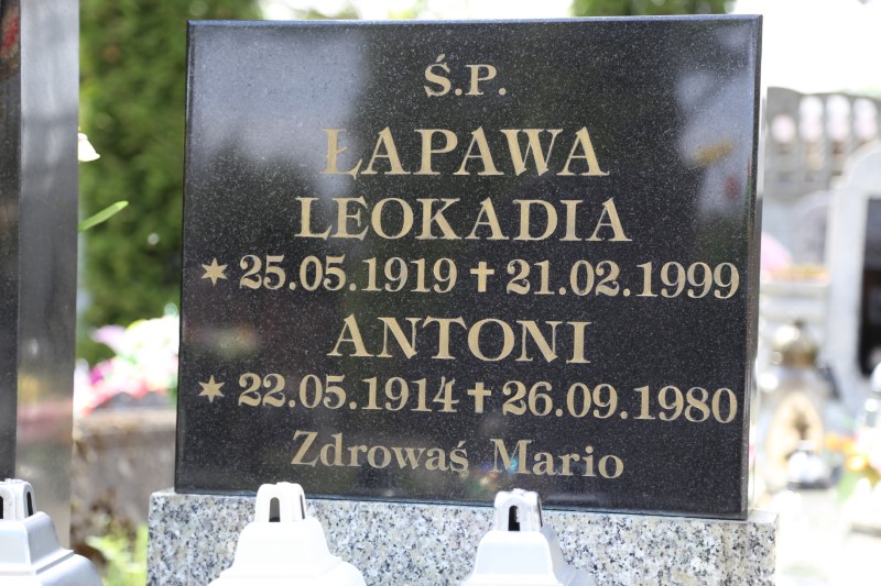 Leokadia Łapawa 1919 Stegna - Grobonet - Wyszukiwarka osób pochowanych