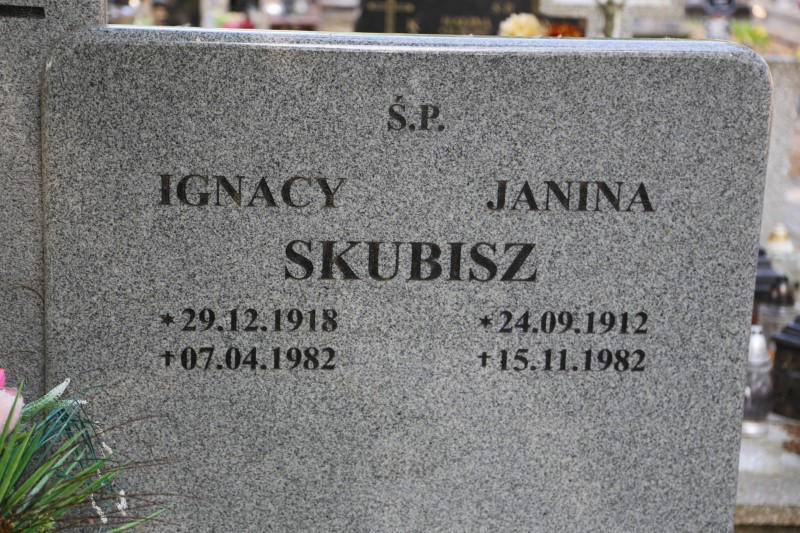 Janina Skubisz 1912 Stegna - Grobonet - Wyszukiwarka osób pochowanych
