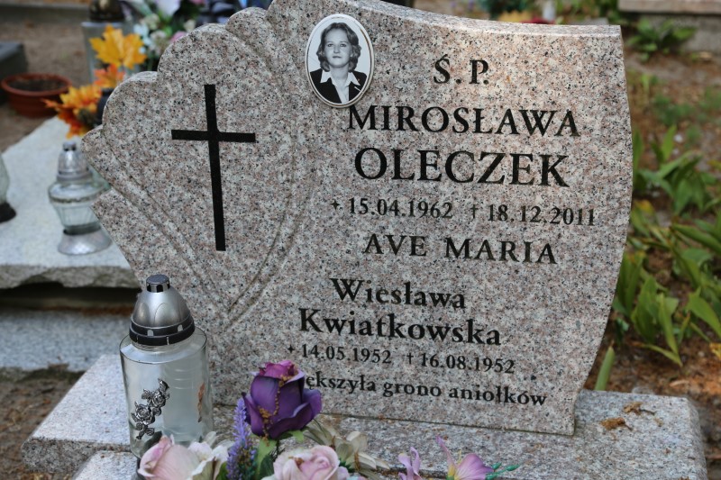 Mirosława Oleczek 1962 Stegna - Grobonet - Wyszukiwarka osób pochowanych