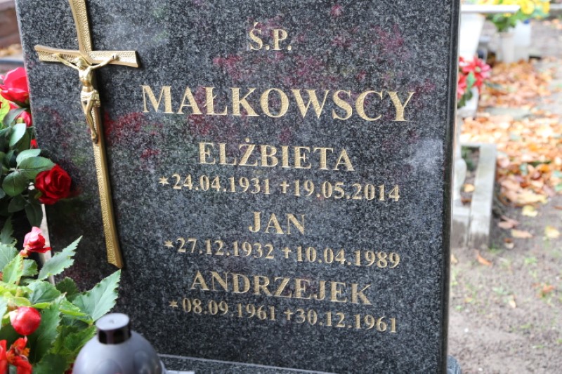 Elżbieta Małkowska 1931 Stegna - Grobonet - Wyszukiwarka osób pochowanych