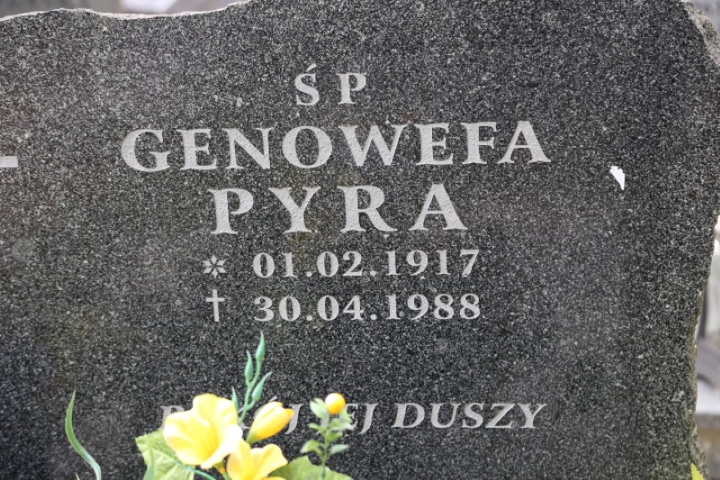 Genowefa Pyra 1917 Stegna - Grobonet - Wyszukiwarka osób pochowanych