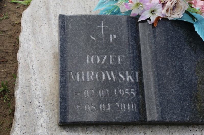 Józef Mirowski 1955 Stegna - Grobonet - Wyszukiwarka osób pochowanych