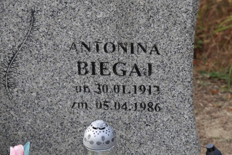 Antonina Biegaj 1913 Stegna - Grobonet - Wyszukiwarka osób pochowanych