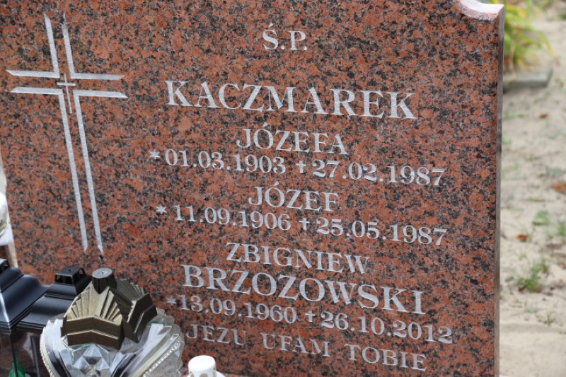 Józef Kaczmarek 1906 Stegna - Grobonet - Wyszukiwarka osób pochowanych